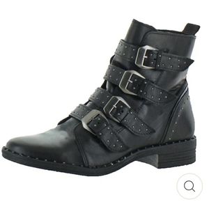Steve Madden Pursue leather studded strap boots 7